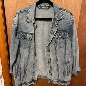 Oversized jean jacket